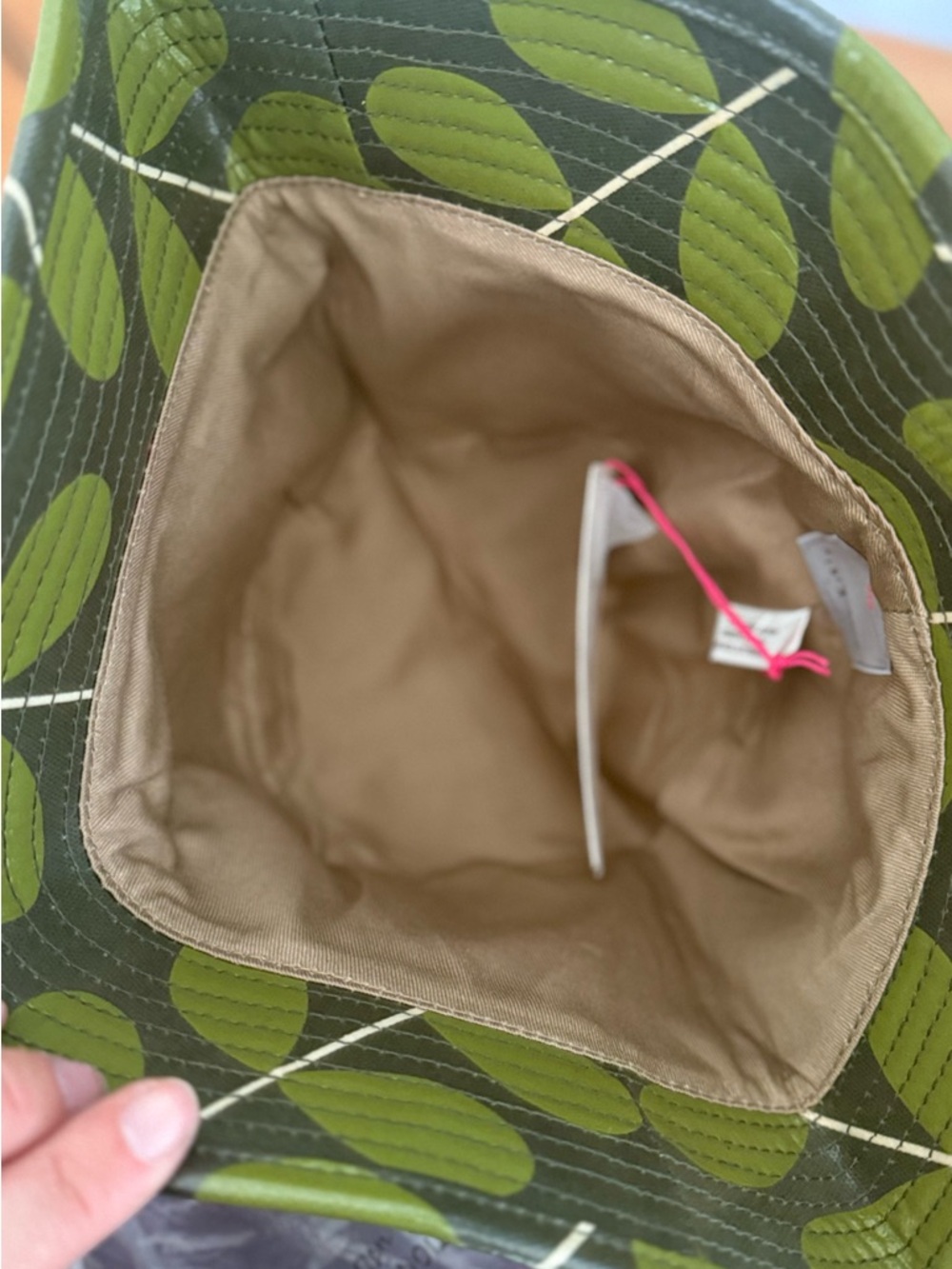 Orla Kiely Olive Leaf Vinyl Bucket Hat - Picture 3 of 3